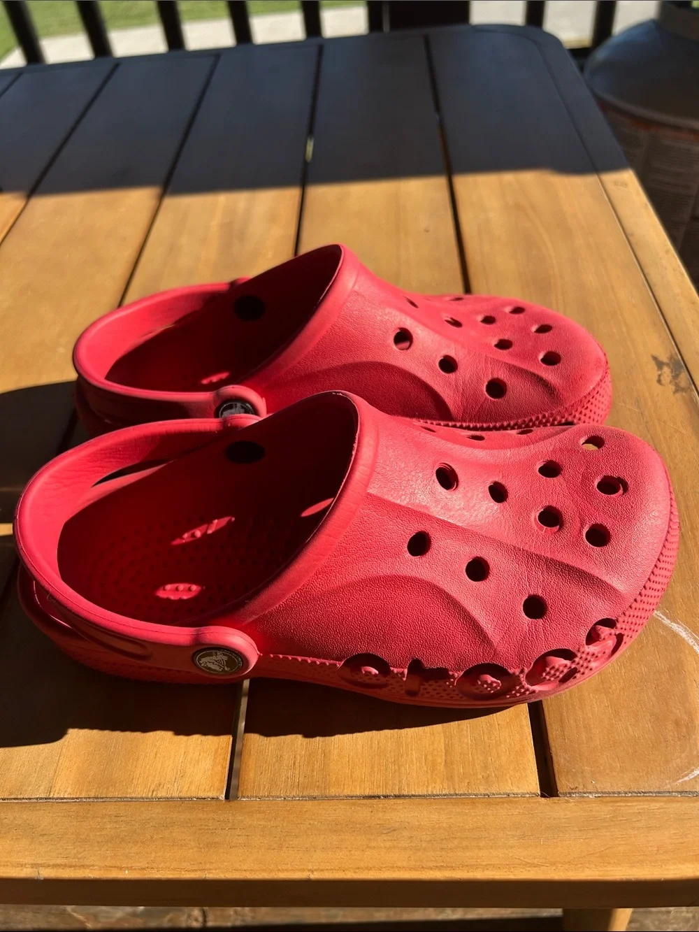 CROCS Kids Red Slip-On Water Clogs